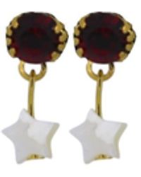 Vickisarge - Yuletide Star Drop Earrings - Lyst