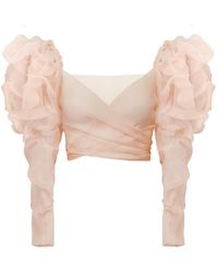Sanctumum - Callista Organza Blouse - Lyst