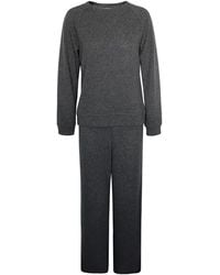 2KStyle - Olivia Wool-Blend Knit Wide-Leg Pants And Sweater Set - Lyst