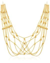 Meraki by Rashmi Bajaj - Nur Luxe Drape Plated Layered Necklace - Lyst