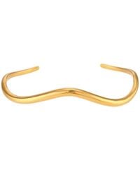 Olivia Le - Wave Minimalist Cuff Bracelet - Lyst