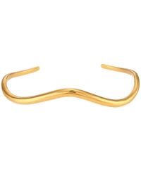 Olivia Le - Wave Minimalist Cuff Bracelet - Lyst
