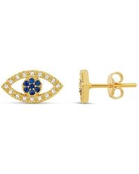 SHYMI - Pave Evil Eye Studs - Lyst