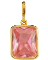 LINYA JEWELLERY - Rectangular Crystal Charm - Lyst