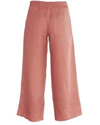 Larsen and Co - Pure Linen Majorca Pants In Lobster - Lyst