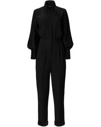 Lita Couture - Bishop Sleeves Crepe Jumpsuit - Lyst