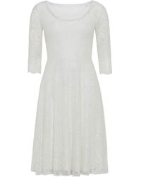 Alie Street London - Arabella Short Lace Wedding Dress In Ivory - Lyst