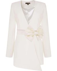 Tia Dorraine - Rare Pearl Blazer With Bow Belt - Lyst
