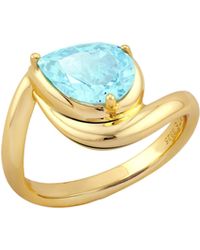 Arte Madrid - Sierra Contour Pear-Shaped Solitaire Ring - Lyst