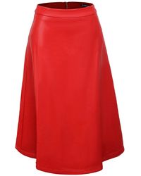 Smart and Joy - Pu Trapeze Skirt - Lyst