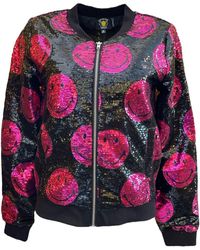 Any Old Iron - X Smiley Pink Bomber Jacket - Lyst