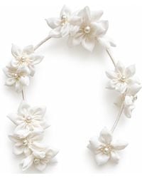 Yeva Sebastia - Chiffon Flower Bridal Hair Vine - Lyst