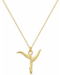 Mother Nature Jewelry - Cross From Acacia, Handmade Leaf Necklace, Twig Pendant - Lyst