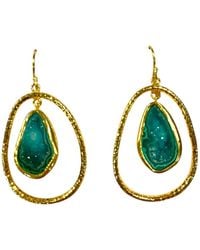 Magpie Rose - Hoop Rock Drops Earring - Lyst