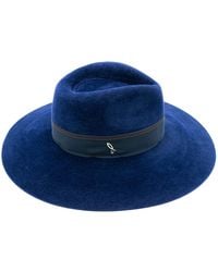 DORIA 1905 - Wide-Brim Velour Lapin Felt Hat - Lyst
