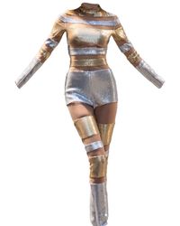 Harmonia Ny - Venusian Metallic Catsuit By Dani Watanabe - Lyst