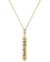 Seven Saints - Om Mani Padme Hum Topaz Prayer Necklace, Over Sterling - Lyst