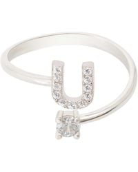LÁTELITA London - Initial Ring U - Lyst
