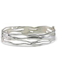 Isla Silver - Organic Sterling Cuff Bangle - Lyst