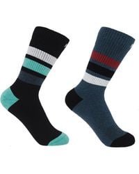 Peper Harow - Made in England - Striped Organic Sport Socks 2 Pack - Lyst
