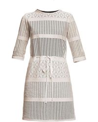 Rumour London Capri Lace Dress With Sheer Sleeves - Multicolour