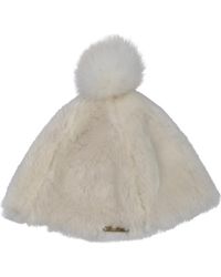 Owen Barry - Toscana Beanie Hat With Pom Ivory - Lyst