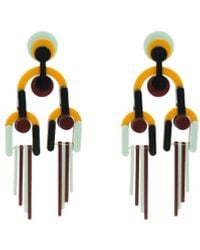 Gissa Bicalho - Neutrals Handmade Acrylic Earring Cladogram Most - Lyst