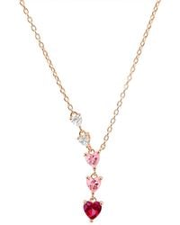 Kylie Harper - Ombre Graduating Heart Y Necklace - Lyst