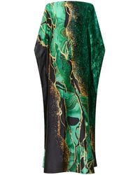 James Lakeland - Emerald Marbled Maxi Kaftan - Lyst