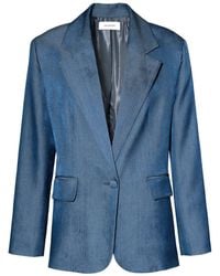 AGGI by HALEWSKI - Tatiana Denim Oversized Blazer - Lyst