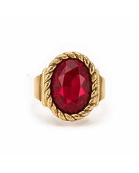 Vstyle - Ruby Statement Ring - Lyst