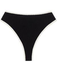 Montce - Cream Binded Terry Rib Paula Bikini Bottom - Lyst
