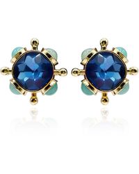 Michael Nash Jewelry - Monica Sapphire And Chalcedony Sputnik Earrings - Lyst