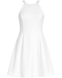 Conquista - Classic Cotton-Blend Gabardine A-Line Dress With Stretch - Lyst