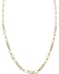 Clemence Wren - Triple Gemstone Necklace Chain - Lyst