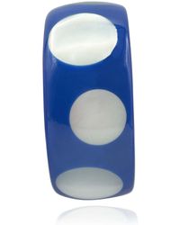 Michael Nash Jewelry - Neutrals And Mother Of Pearl Deco-Style Spotted Bracelet - Lyst