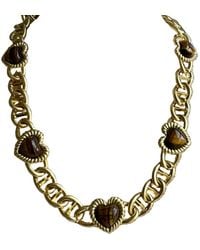Laura Gray - Sloan Heart Necklace Tiger's Eye - Lyst