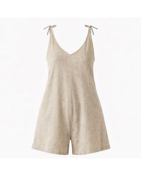 Nola - Neutrals Ami Short Jumpsuit Natural - Lyst