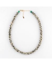 Kris Nations - Dalmatian Jasper Gemstone Baller Beaded Necklace - Lyst