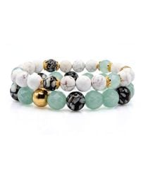 Jaredjamin - Sirena Quartz & Inlaid Shell Bracelet Set - Lyst