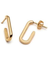 With Love Darling - Mia Short Link Earrings - Lyst