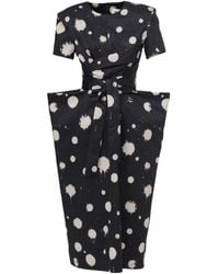 Julia Allert - Polka Dot Midi Dress With Belt – Capsule Edition - Lyst