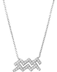 LÁTELITA London - Zodiac Star Sign Pendant Necklace Aquarius - Lyst