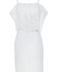 Smart and Joy - Open Shoulders Top Lace Dress - Lyst