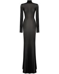 Lily Phellera - Kenza Mesh Maxi Dress - Lyst