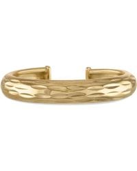 Zahav Jewelry - 14K Solid 2Mm Wide Diamond Cut Ear Cuff - Lyst