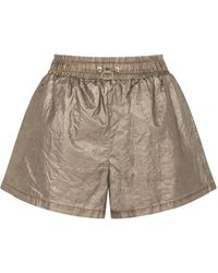 Nocturne - Bronze Metallic Mini Shorts - Lyst