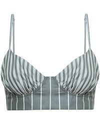 Audrey Vallens - Soft Stripe Bralette - Lyst