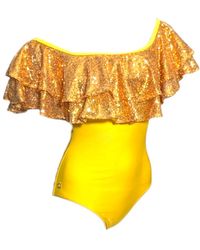 Julia Clancey - Sunshine Rara Sequin Swim Suit - Lyst