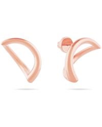 Meulien - Abstract Crescent Moon Earrings - Lyst